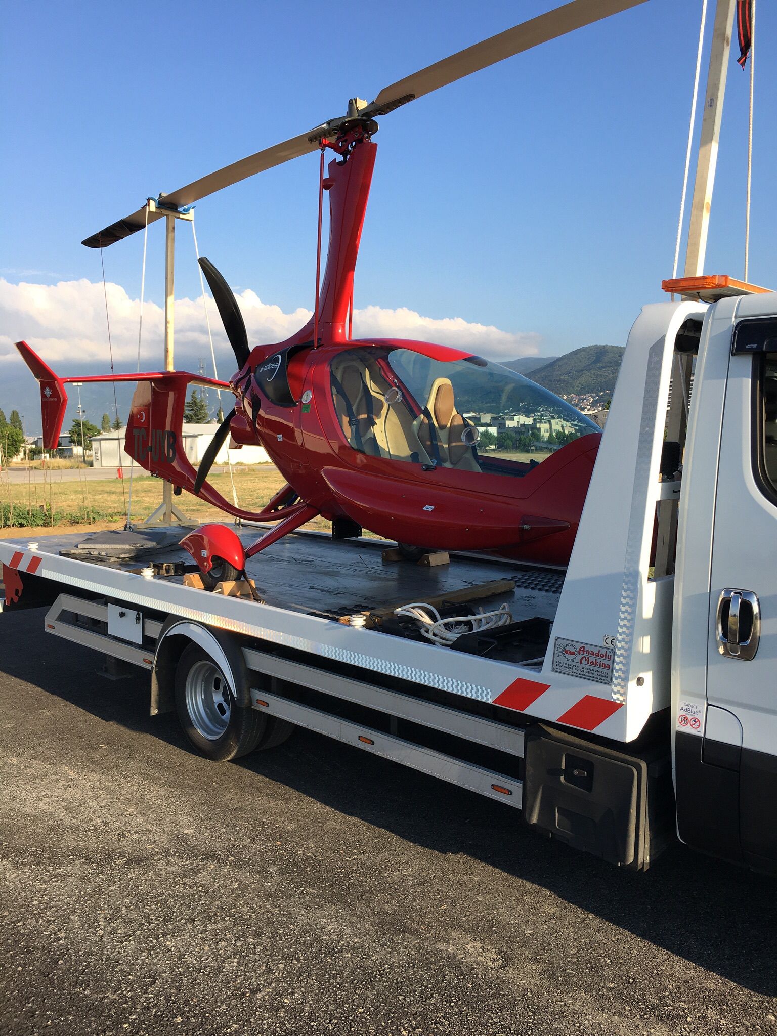 Bursa çekici hizmeti - helikopter taşıma operasyonu